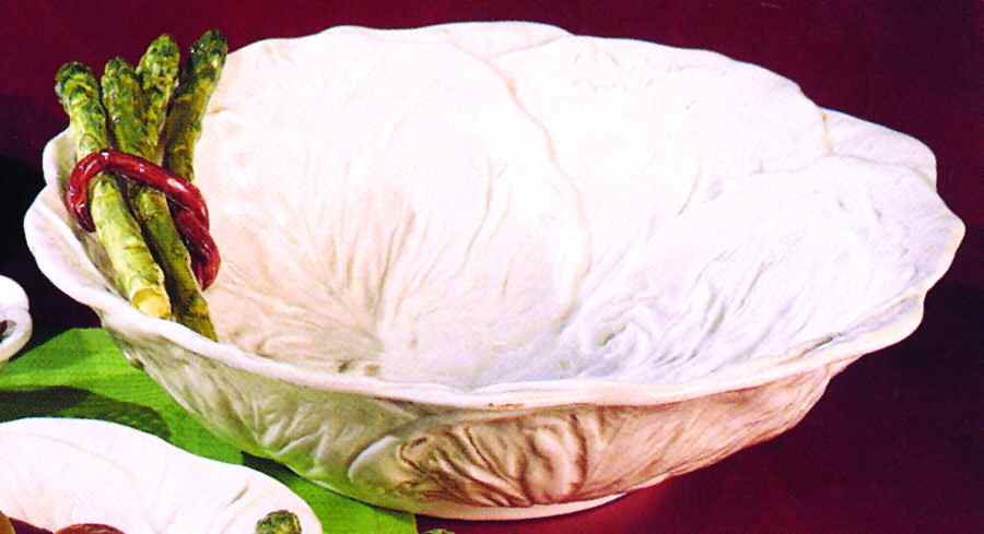 Asparagus 12" Large Salad Serving Bowl by Vietri (Italy)-1