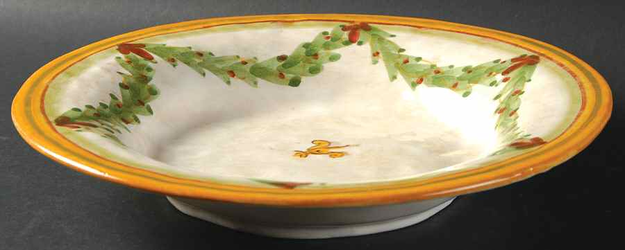 Festa Large Rim Soup Bowl by Vietri (Italy)-1