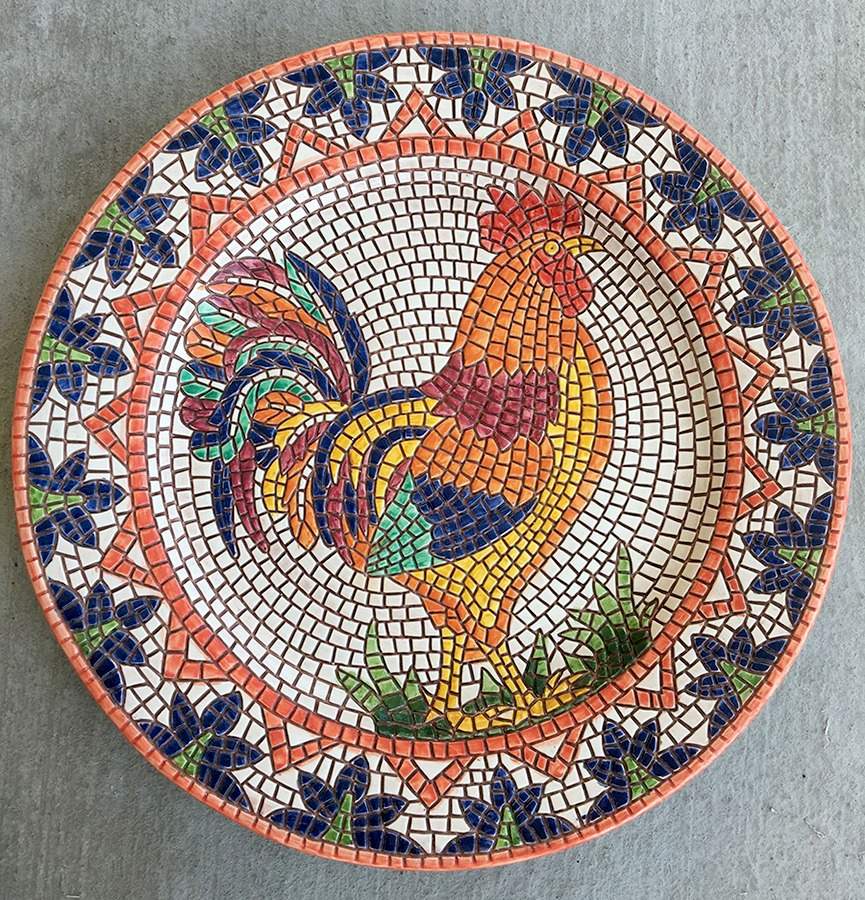 Mosaic Wall Plate by Vietri (Italy)-1