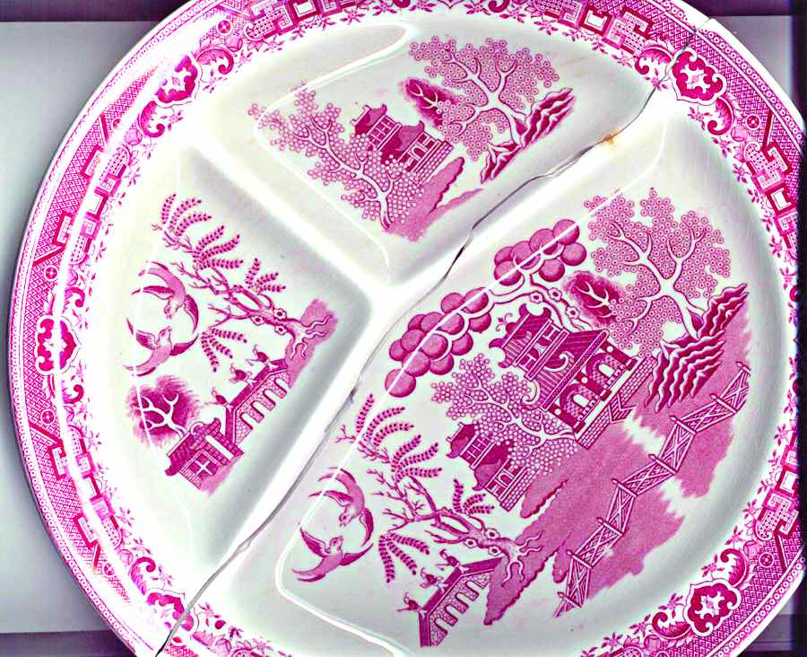 Willow Red Grill Plate by Villeroy & Boch-1