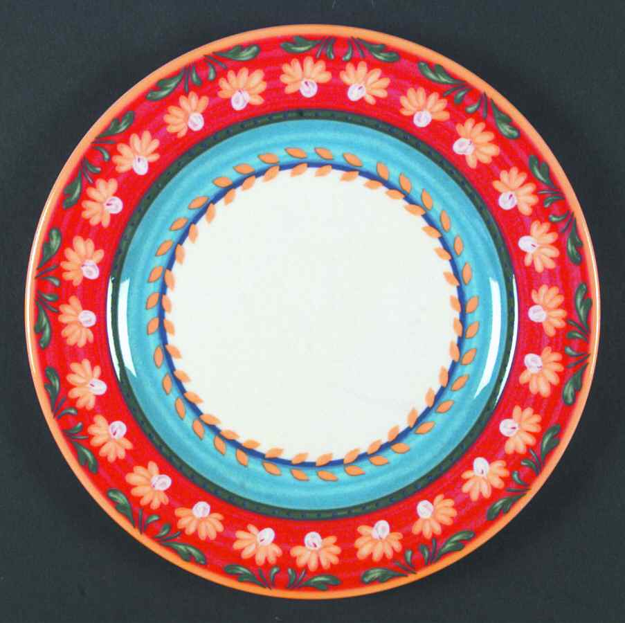 Yellow Flowers Dinner Plate by Vista Alegre-1