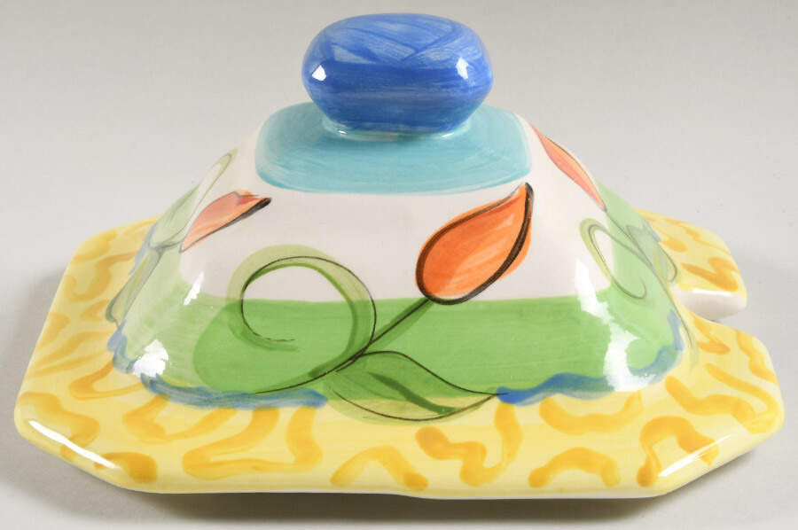 Bloomin' Blossoms Lid for Tureen by Vicki Carroll Studio-1