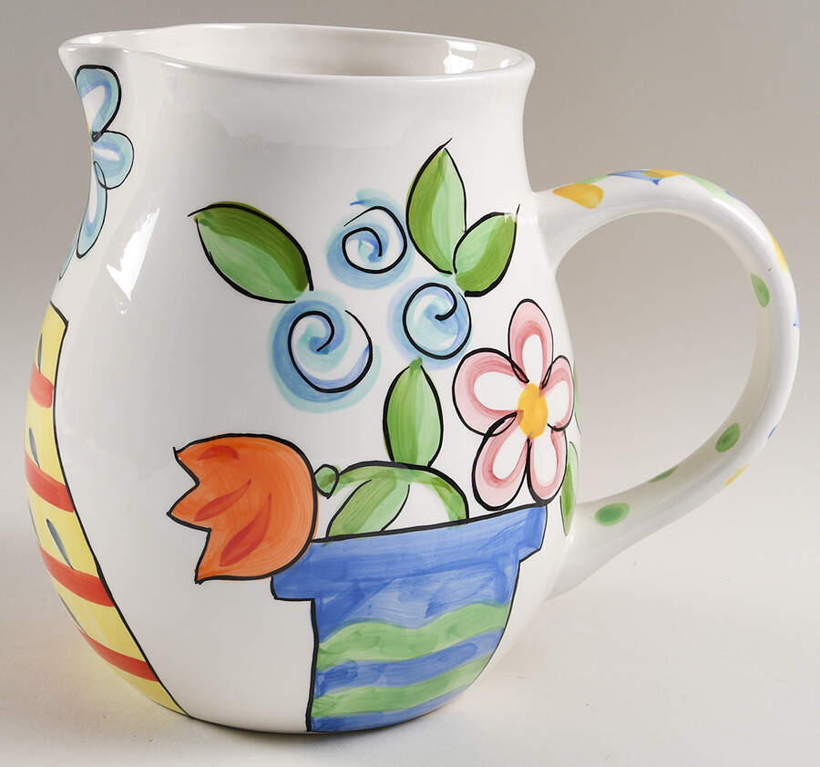 Bloomin' Blossoms Water Jug by Vicki Carroll Studio-1