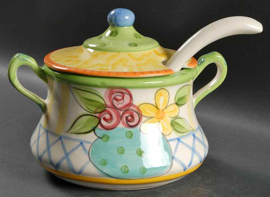 Bloomin' Blossoms Tureen & Lid w/Ladle by Vicki Carroll Studio-1