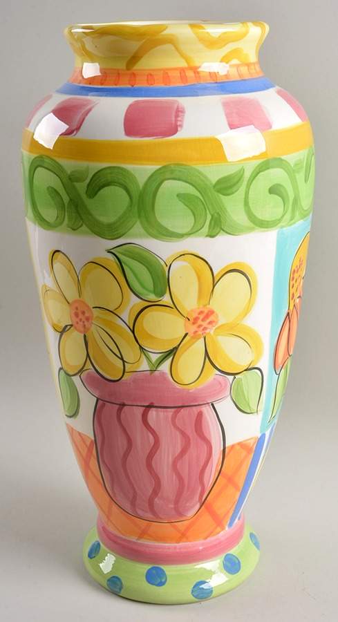 Bloomin' Blossoms 15" Vase by Vicki Carroll Studio-1
