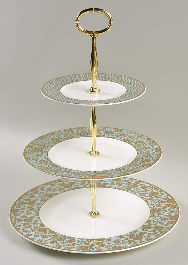 Aureus 13 7/8"-14 1/4" 3-Tiered Serving Tray(DP,SP,BB) HC by Villeroy & Boch-1