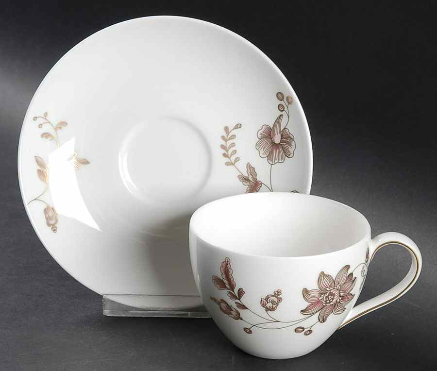 Golden Garden Flat Cup & Saucer Set by Villeroy & Boch-1