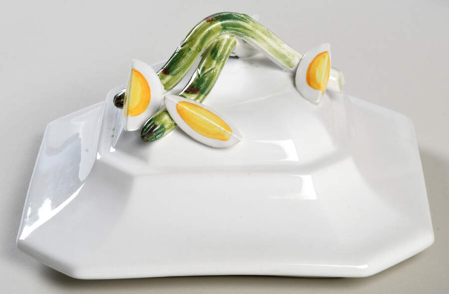 Asparagi Lid for Small Tureen by Vietri (Italy)-1
