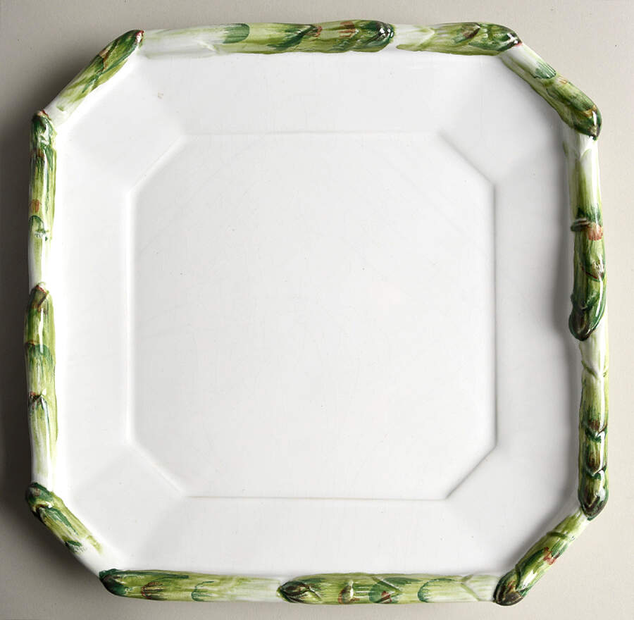 Asparagi Small Tureen Underplate by Vietri (Italy)-1