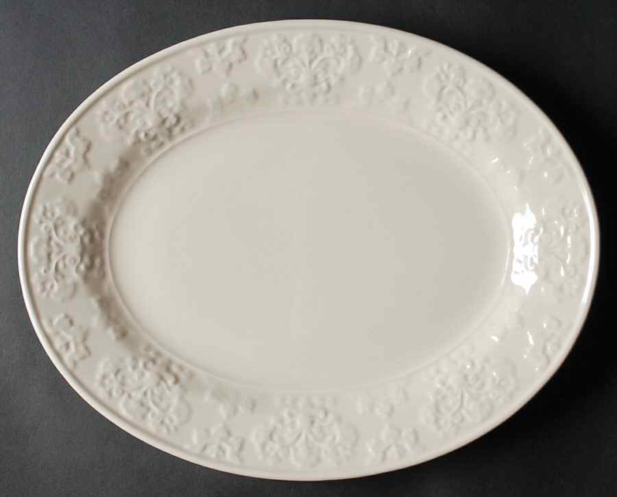 Pavilion Cream 13" Oval Serving Platter by Vista Alegre-1