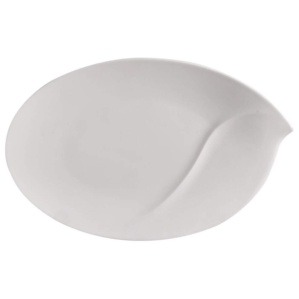 Flow 18" Oval Serving Platter by Villeroy & Boch-1