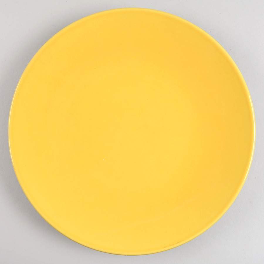 Impact Yellow (Black Back) Dinner Plate by Vista Alegre-1
