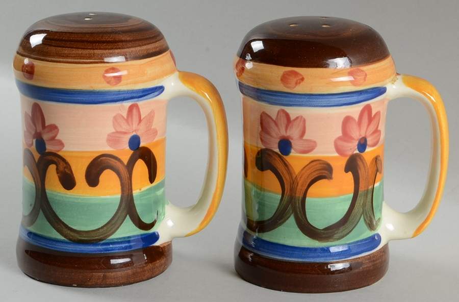Sil Vous Plait Handled Salt & Pepper Set by Vicki Carroll Studio-1