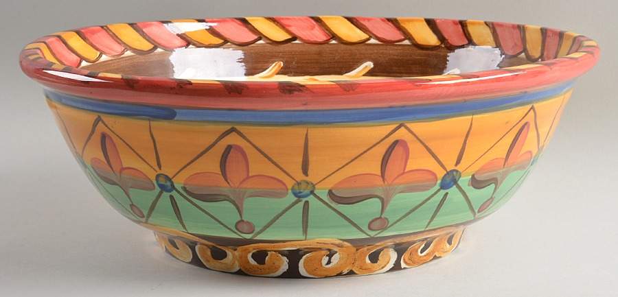 Sil Vous Plait 15" Round Serving Bowl by Vicki Carroll Studio-1