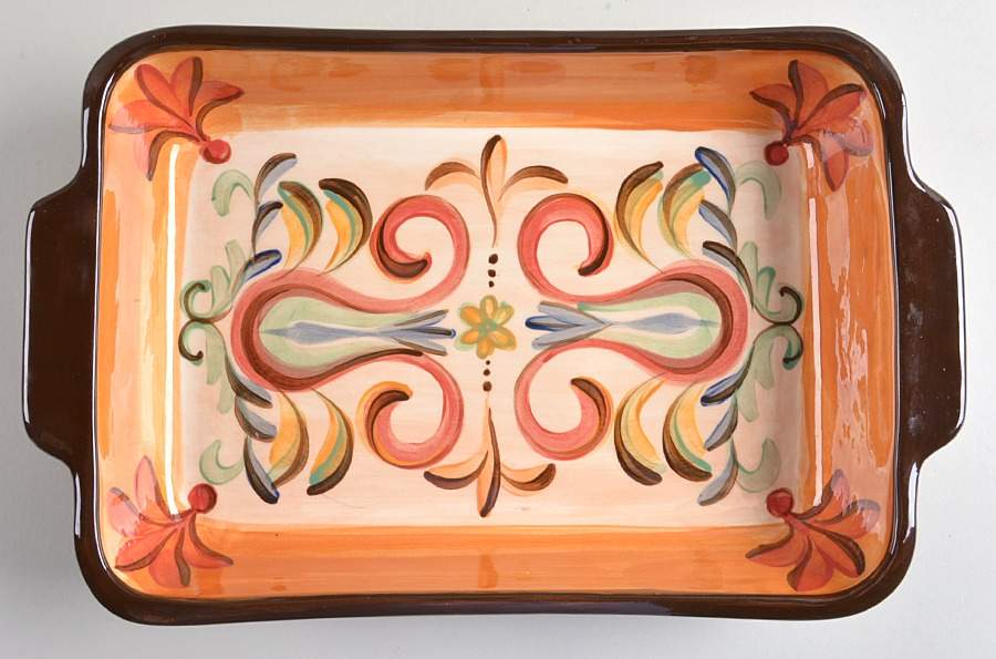 Sil Vous Plait 15" Rectangular Baker by Vicki Carroll Studio-1