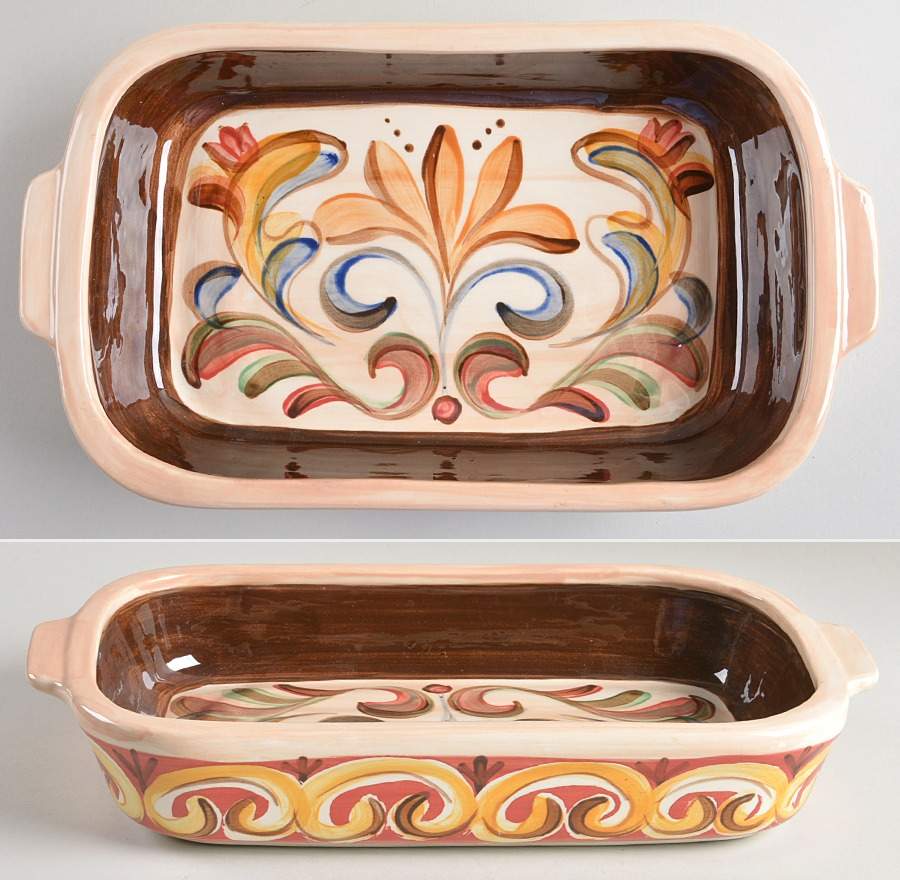 Sil Vous Plait 13"  Rectangular Baker by Vicki Carroll Studio-1
