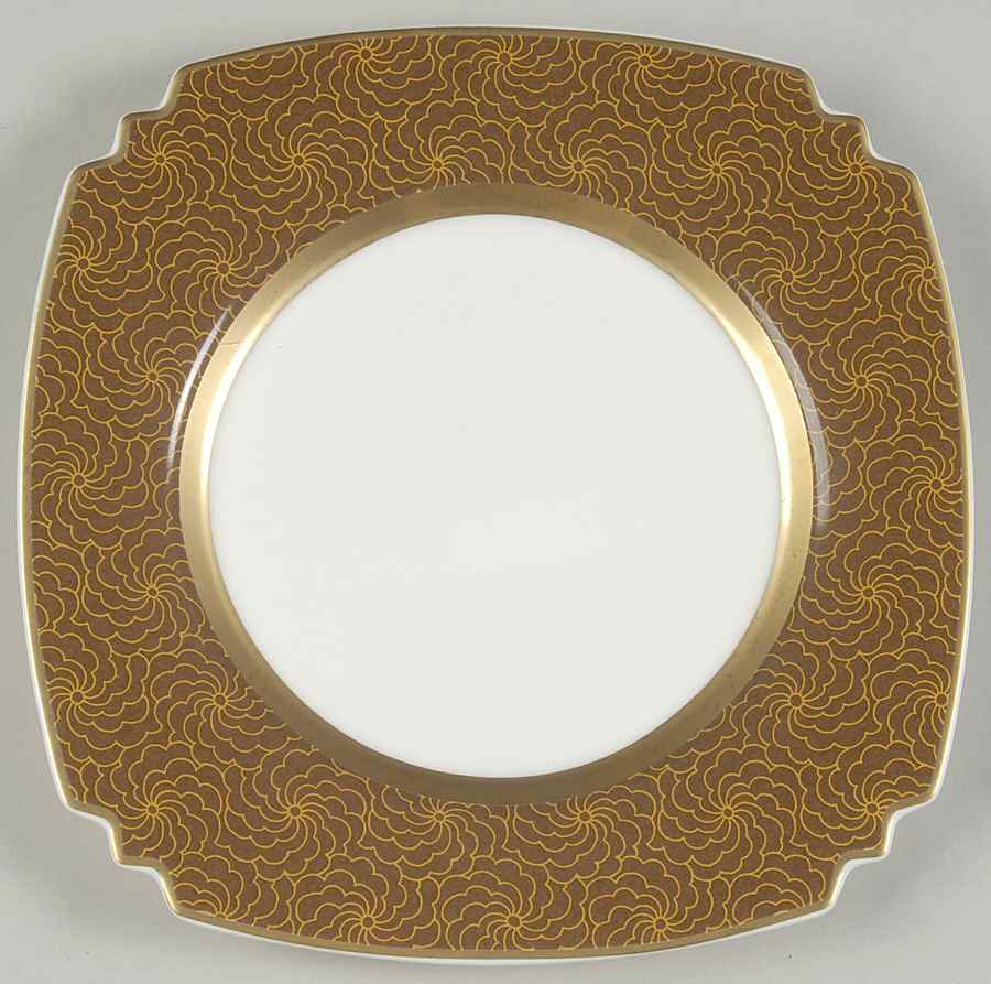 Vivian Tobacco Square Salad Plate by Villeroy & Boch-1