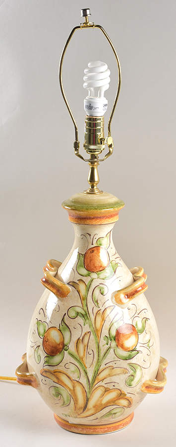 Affresco Electric Lamp No Shade by Vietri (Italy)-1
