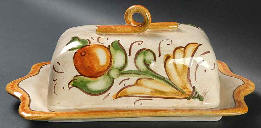 Affresco Covered Butter/Cheese by Vietri (Italy)-1