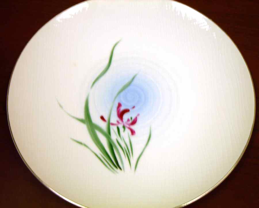 Water Iris Dinner Plate by Valmont-1