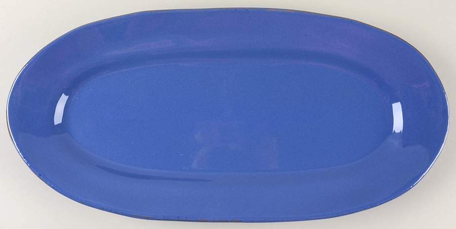 Marina Blu 16" Oval Serving Platter by Vietri (Italy)-1