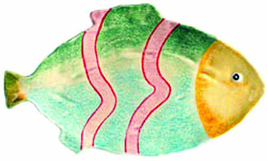 Sorrento Pesce 20" Fish Shaped Platter by Vietri (Italy)-1