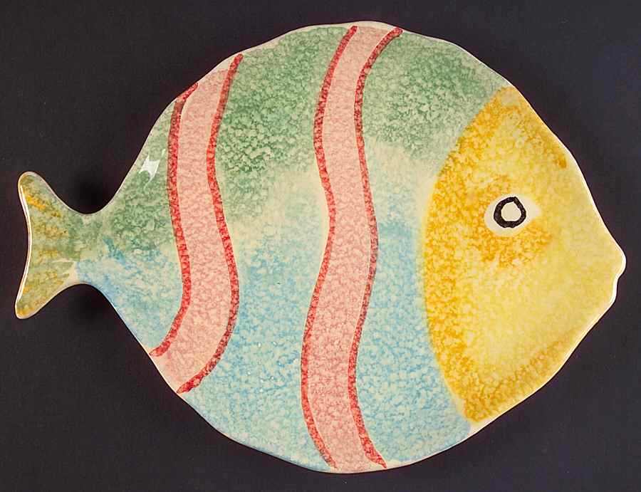 Sorrento Pesce Salad Plate by Vietri (Italy)-1