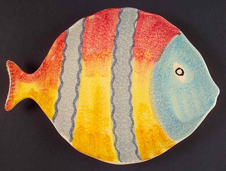 Sorrento Pesce Salad Plate by Vietri (Italy)-1