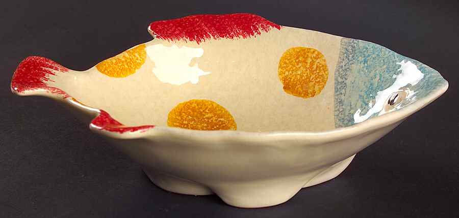 Sorrento Pesce 9" All Purpose Serving Bowl by Vietri (Italy)-1