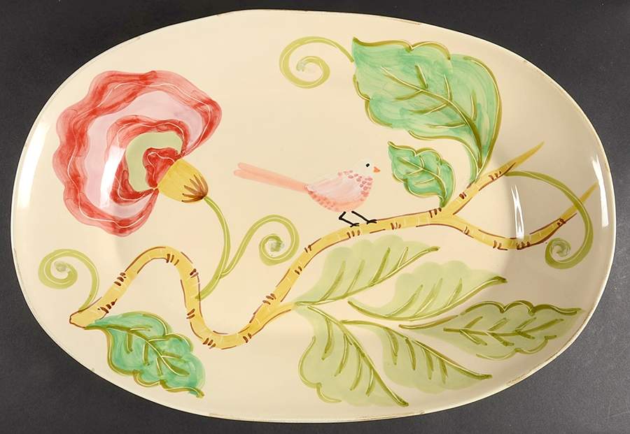 Carmela 19" Oval Serving Platter by Vietri (Italy)-1