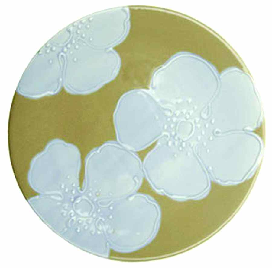 Flora Lilac Salad Plate by Vietri (Italy)-1