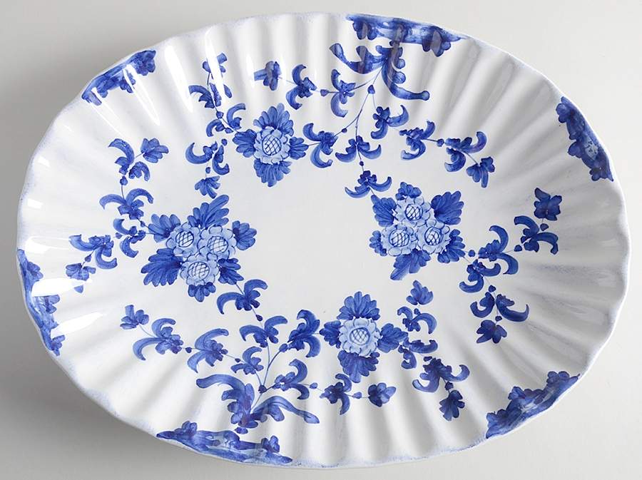 Heirloom Shallow Oval Bowl by Vietri (Italy)-1