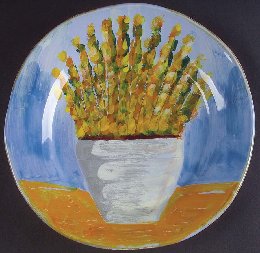 Sara's Garden Salad Plate by Vietri (Italy)-1