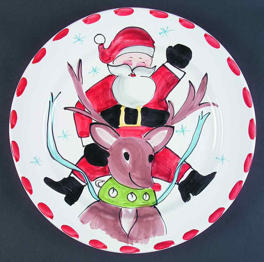 Jolly 13" Chop Plate (Round Platter) by Vietri (Italy)-1