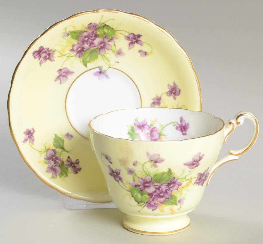 7434 Footed Cup & Saucer Set by Cartwright & Edwards-1