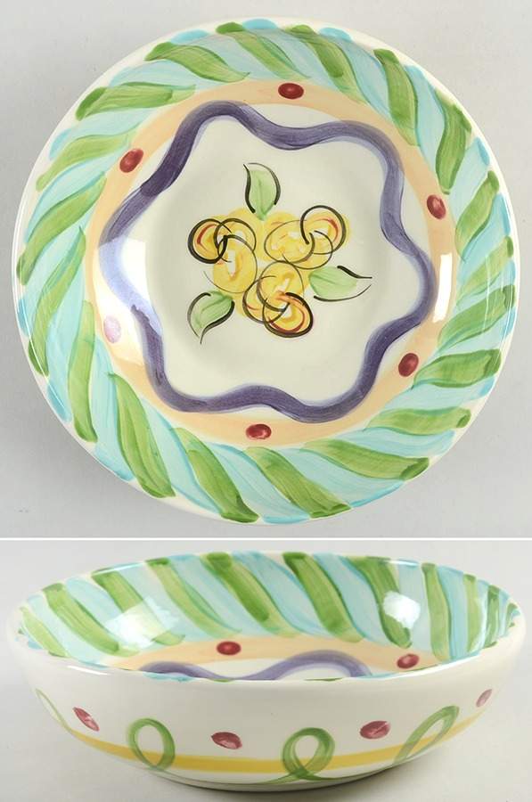 Razzle Dazzle 8" Round Vegetable Bowl by Vicki Carroll Studio-1