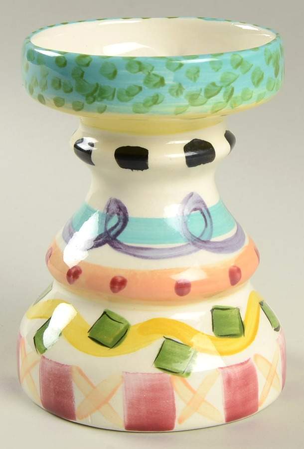 Razzle Dazzle 5" Candlestick by Vicki Carroll Studio-1