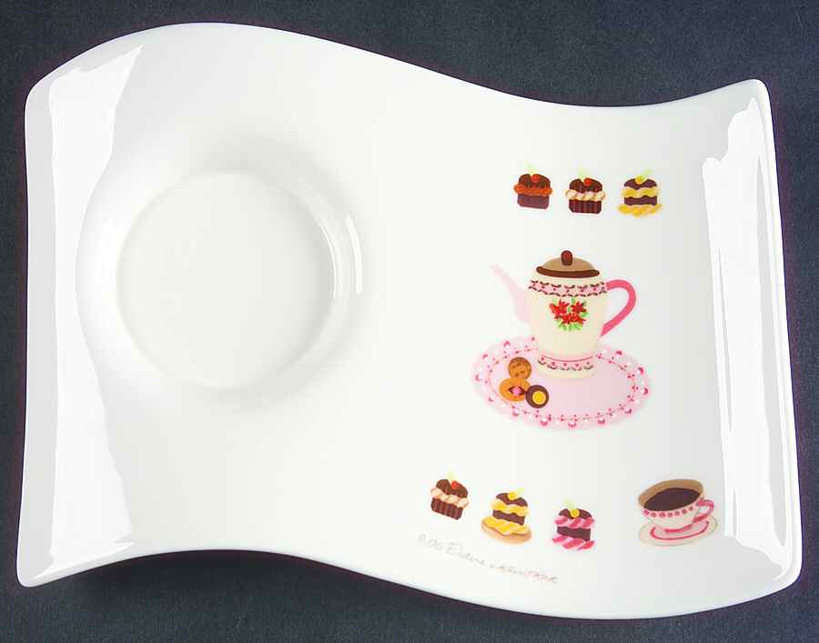 New Wave Caffe Cookies Cafe Au Laite Snack Plate by Villeroy & Boch-1