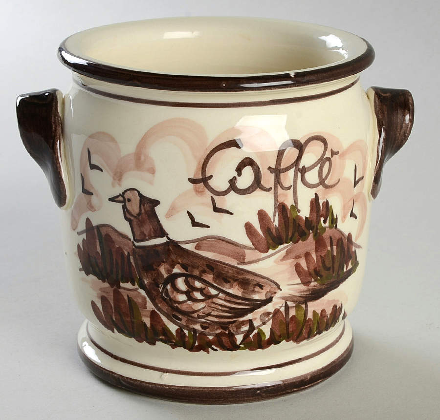 Field and Stream Coffee Canister No Lid by Vietri (Italy)-1