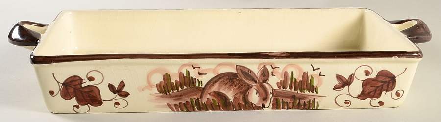 Field and Stream 17" Rectangular Baker by Vietri (Italy)-1