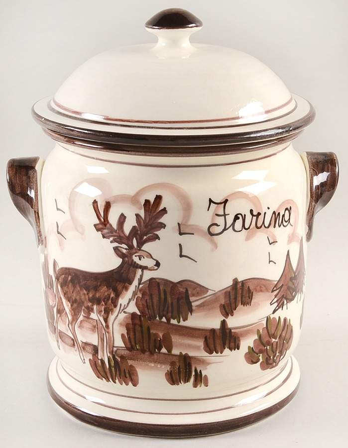 Field and Stream Flour Canister & Lid by Vietri (Italy)-1
