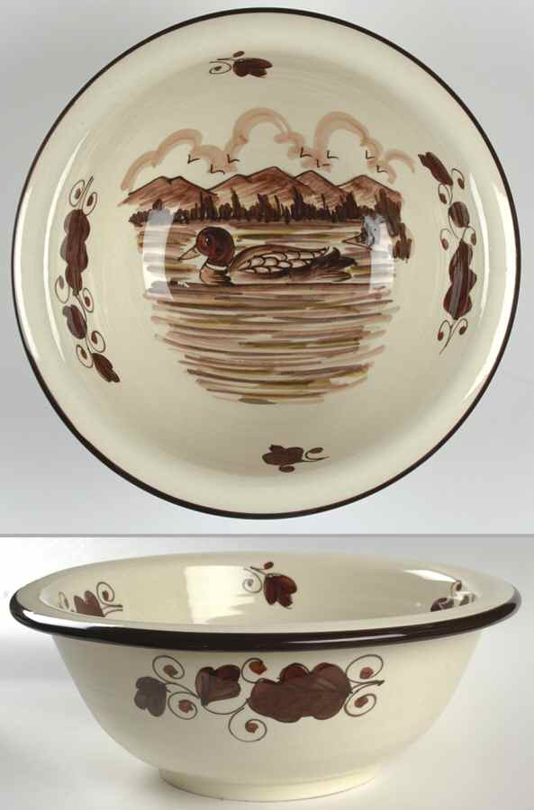 Field and Stream 12" Large Salad Serving Bowl by Vietri (Italy)-1