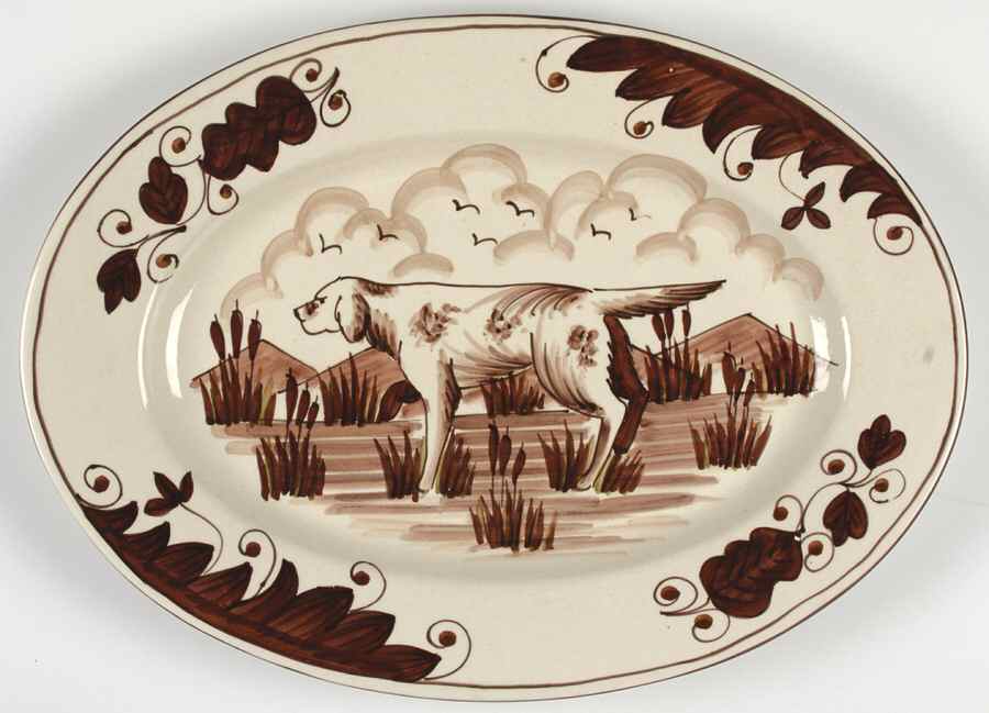 Field and Stream 16" Oval Serving Platter by Vietri (Italy)-1