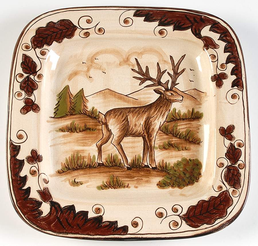 Field and Stream Wall Plate by Vietri (Italy)-1