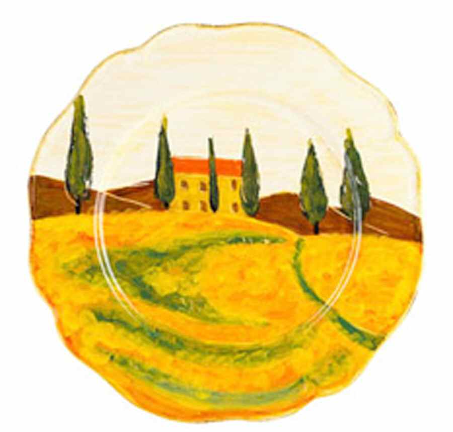 Panorama Service Plate (Charger) by Vietri (Italy)-1