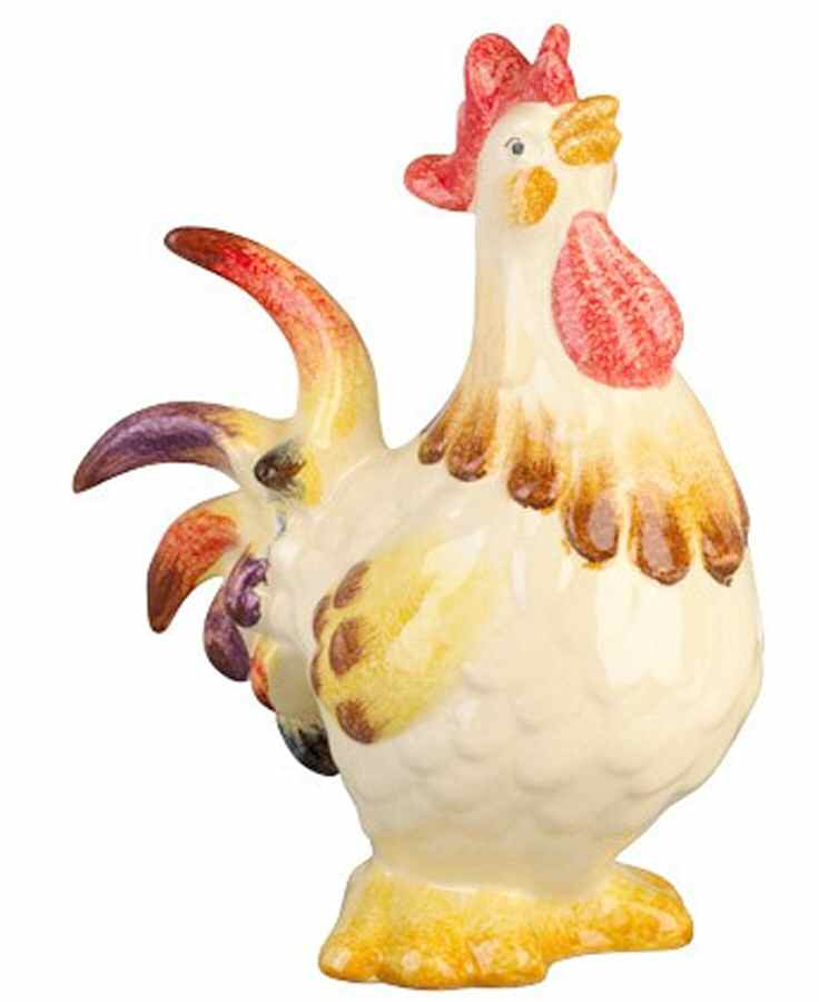 Sorrento Harvest Rooster Figurine by Vietri (Italy)-1