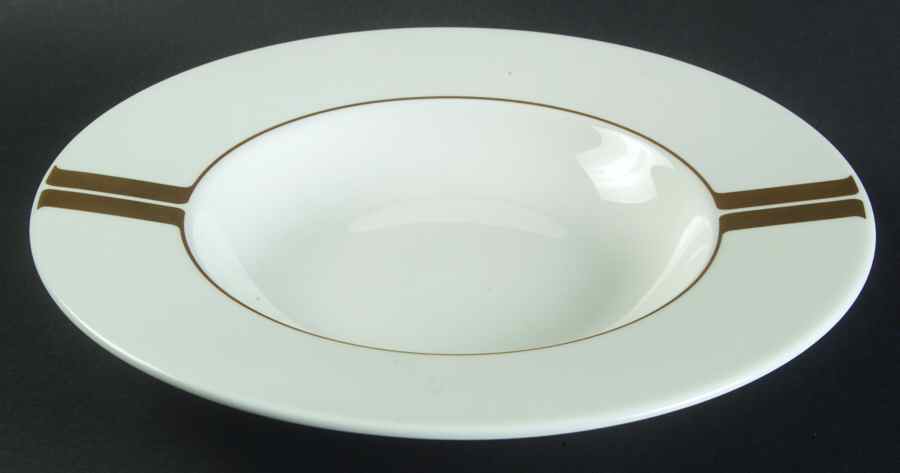 Golden Cliff Large Rim Soup Bowl by Villeroy & Boch-1