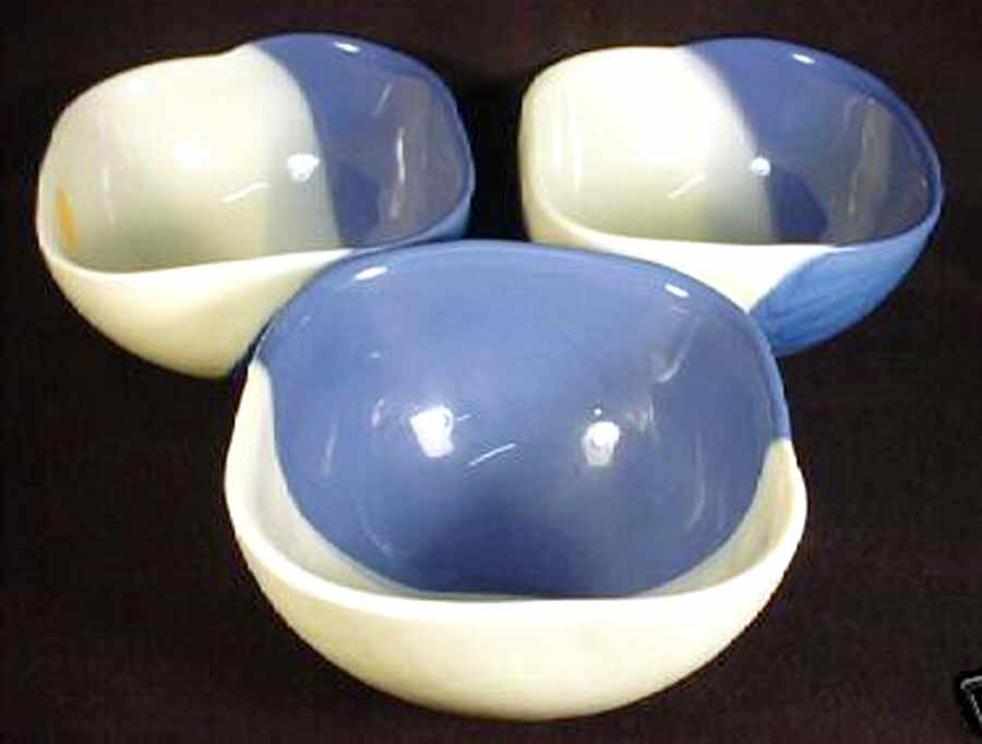 Encore Blue Square Cereal Bowl by Vietri (Italy)-1