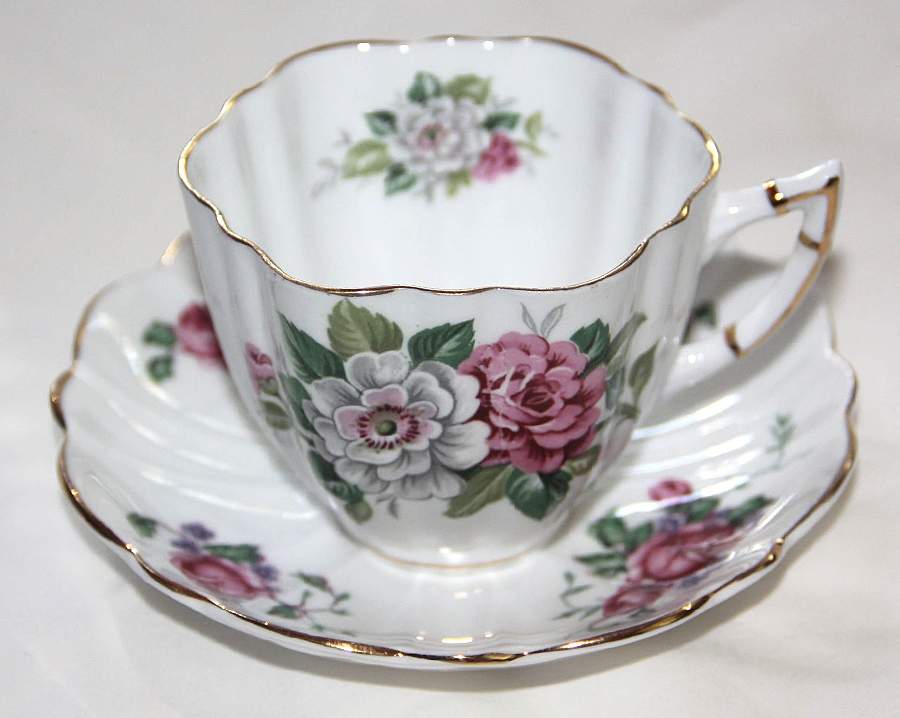CAE14 Footed Cup & Saucer Set by Cartwright & Edwards-1