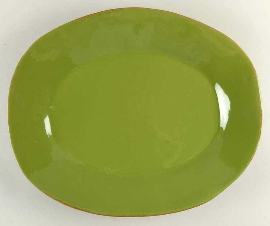 Basilico 19" Oval Serving Platter by Vietri (Italy)-1